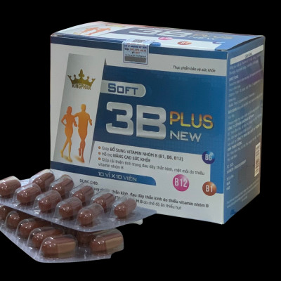 Viên uống vitamin 3B plus new, Kingphar, hộp 100v