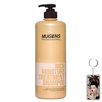 Dầu gội dưỡng chất Mugens Rich Moisture Treatmen Shampoo 1000ml + Móc khóa