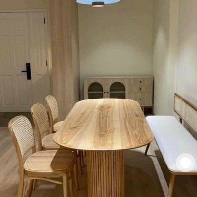 Bộ bàn ăn Vintage Tundo 1m4