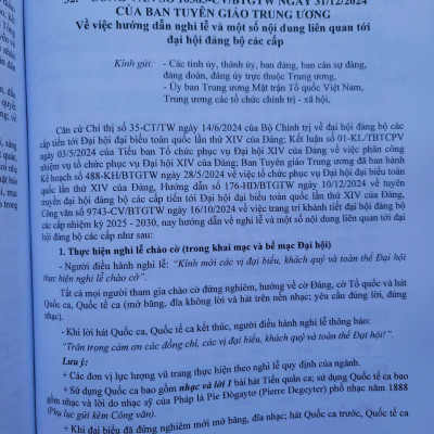 Sách Quy Định Thi Hành Điều Lệ Đảng năm 2025 - V2536D