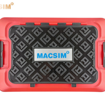 Hộp đựng đồ gấp gọn 2 ngăn 50L màu đỏ pha đen kích thước 50cm x 34cm x 31cm - hộp đựng đồ trong cốp ô tô nhãn hiệu Macsim chất liệu PP cao cấp