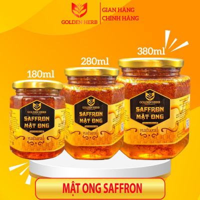Mật Ong Ngâm Saffron 380ml/lọ Golden Herb