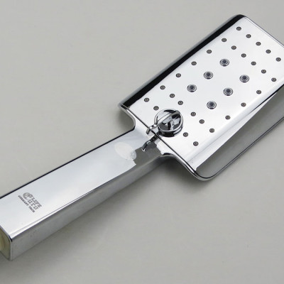 Bộ dây tay sen vuông 3 chế độ chảy chất liệu ABS mạ Chrome Eurolife EL-201SH (Trắng bạc)