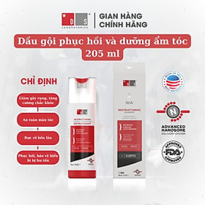 Dầu gội tái cấu trúc NIA SHAMPOO 205ml của Ds Laboratories ( Mỹ )