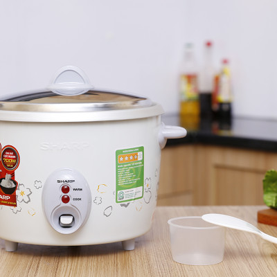 Nồi cơm nắp rời Sharp 1.8 lít KSH-D19V , Công suất 700W - Giao màu ngẫu nhiên - Hàng chính hãng