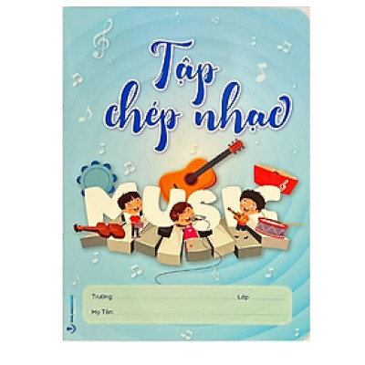 Tập Chép Nhạc - Xanh Dương - 32 Trang - Vanlangbooks
