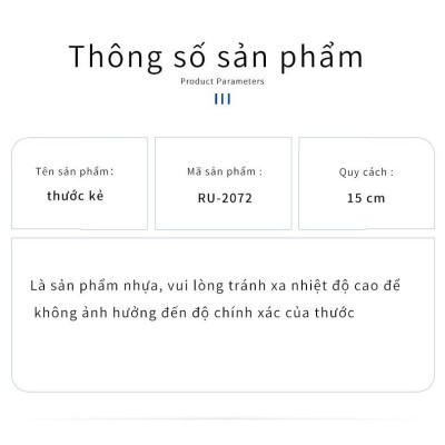 3 Cái Thước Kẻ Thi Kiểm tra RU2072/BAOKE 15 CM
