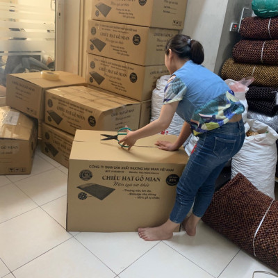 Chiếu hạt gỗ Trắc Bóng hạt 1,2cm - Chiếu hạt gỗ Mian ( video , hình thật )