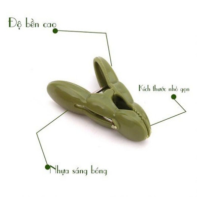 Vỉ 20 kẹp quần áo chất liệu nhựa, hình củ lạc - siêu bền, tiện dụng - Hàng Việt Nhật
