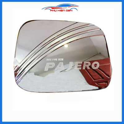 Ốp nắp bình xăng Mitsubishi Pajero Sport mạ crom chống trầy trang trí ô tô