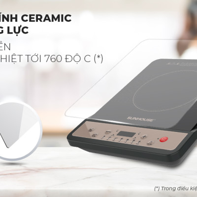 Bếp từ đơn Sunhouse SHD6160 - Hàng chính hãng, giá tốt, bảo hành 12 tháng