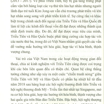 Quan Hệ Của Việt Nam Với Hai Quốc Gia Trên Bán Đảo Triều Tiên (Sách chuyên khảo)