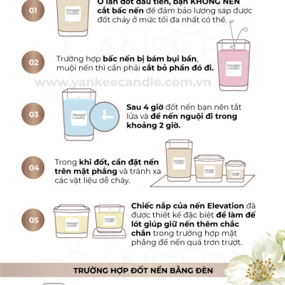 Nến ly vuông Elevation size L - Exotic Bergamot (552g)