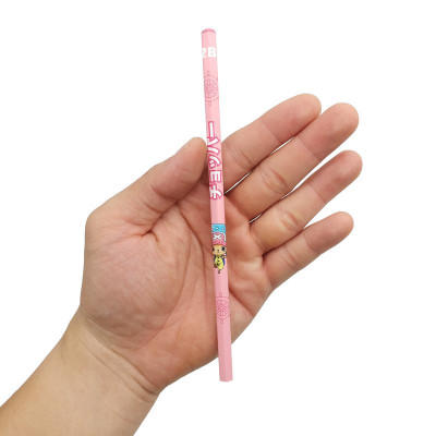 Bút Chì 2B One Piece - Deli EC023-2B - Mẫu 3 - Màu Hồng