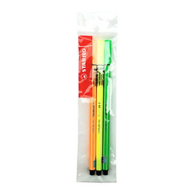 ECOPACK bút lông màu STABILO Pen68 1.0mm (PN68) - Bộ 8 bút màu: vàng, xanh lá nhạt, hồng nhạt, xanh lam, xanh ngọc, hồng nhạt sáng, tím phấn, xám đậm (PN68-C8PA)