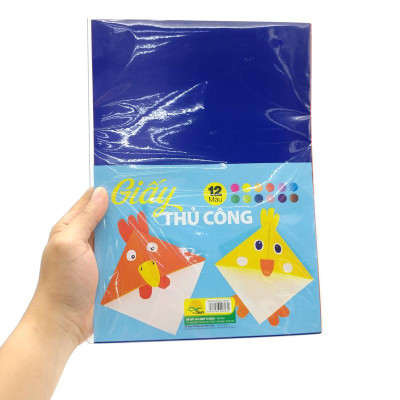 Giấy Thủ Công Decal 12 Màu A4 - The Sun