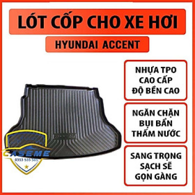 Lót Cốp Nhựa Dẻo Xe Accent 2018, 2019 2020 2021 loại dẻo chống nước tốt