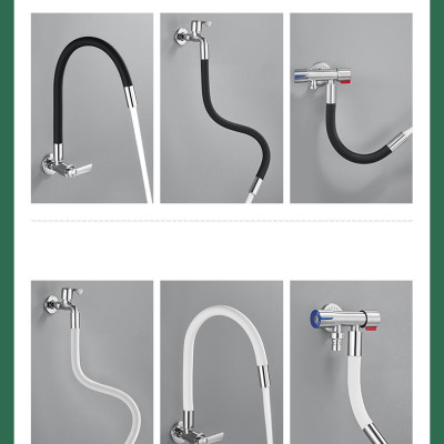 Vòi nước nối dài uốn cong 360 độ chống tung tóe lắp cho mọi loại vòi Minh House