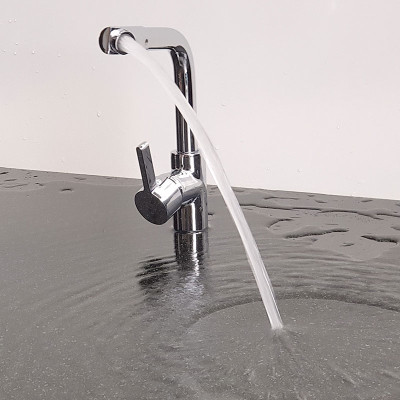 Vòi rửa chén nóng lạnh Đồng mạ Chrome Eurolife EL-KM02 (Trắng bạc)