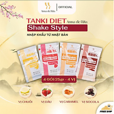 [Anna de Rita] Thực phẩm thay thế bữa ăn SHAKE STYLE (hộp x 4 gói 25gr) 