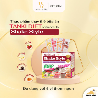 [Anna de Rita] Thực phẩm thay thế bữa ăn SHAKE STYLE (hộp x 4 gói 25gr) 