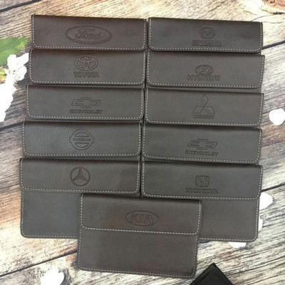 Ví đựng giấy tờ xe dành cho ô tô Vinfast Da Cao Cấp, Ví da đựng giấy tờ xe ô tô 