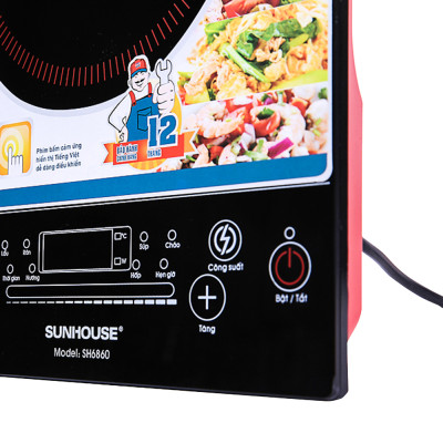 Bếp Điện Từ Cảm Ứng Sunhouse SH6860 - Hàng chính hãng