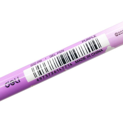 Bút Gel Super Wings 0.5 mm - Deli CG12-TI - Mực Tím