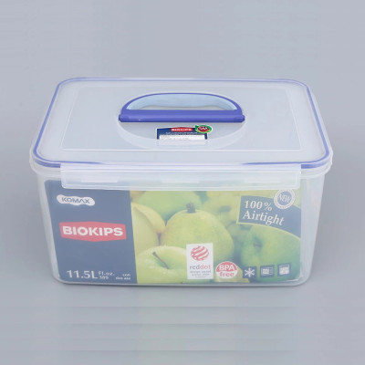 Hộp nhựa đựng thực phẩm Biokips Komax 11.5L có quai xách, nhựa chịu nhiệt cao, xuất xứ Hàn Quốc