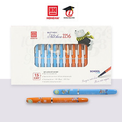 Bút máy nét hoa Hồng Hà tạo nét thanh nét đậm dành cho học sinh - 2256 - 2 màu vỏ