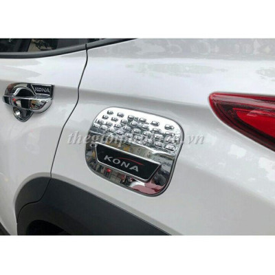 Ốp nắp bình xăng Hyundai Kona mạ Crom