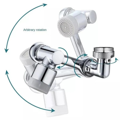 Đầu vòi tăng áp KG29 nối vòi nước thông minh xoay 1080 độ, dễ lắp cho mọi bồn rửa mặt lavabo, tiết kiệm nước - Hàng chính hãng