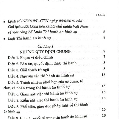 Luật Thi hành án hình sự (Hiện hành)