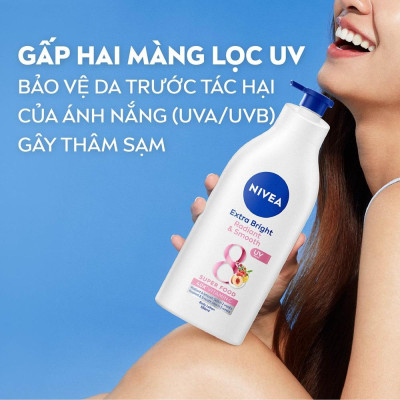 Sữa Dưỡng Thể Nivea Trắng Mịn Extra White Radiant & Smooth 550ml