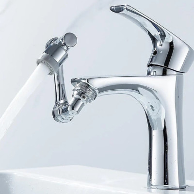 Đầu vòi tăng áp KG29 nối vòi nước thông minh xoay 1080 độ, dễ lắp cho mọi bồn rửa mặt lavabo, tiết kiệm nước - Hàng chính hãng