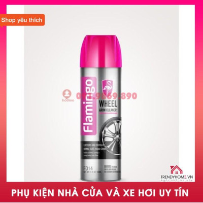 Xịt bọt dưỡng lốp ô tô, dung dịch tẩy sach làm đen lốp bảo dưỡng lốp Flamingo Hàng tốt