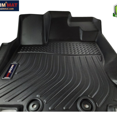 Thảm lót sàn xe ô tô Infiniti QX60 2014 - nay Nhãn hiệu Macsim chất liệu nhựa TPE cao cấp màu đen