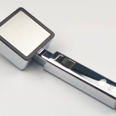 Bộ tay dây sen siêu tăng áp vuông Eurolife EL-113SH (Trắng bạc)