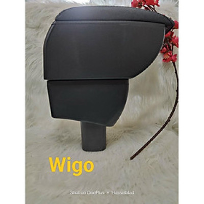 Bệ tỳ tay ô tô, Hộp tỳ tay xe Toyota WIGO Cao cấp có cổng sạc USB