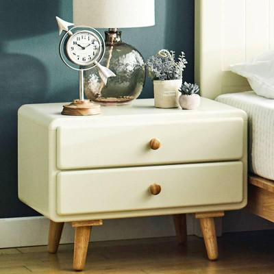 Tủ Đầu Giường 2 Ngăn Kéo Rora IBIE - BSK2ROI - Ivory