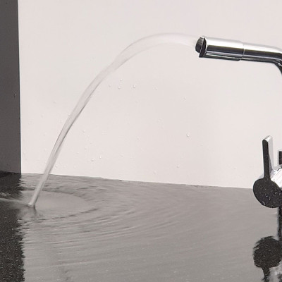 Vòi rửa chén nóng lạnh Đồng mạ Chrome Eurolife EL-KM02 (Trắng bạc)