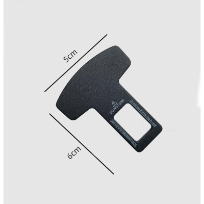 Chốt cài dây an toàn Logo hãng cao cấp bọc da bản cải tiến có thể móc nối tiếp Trendy Car