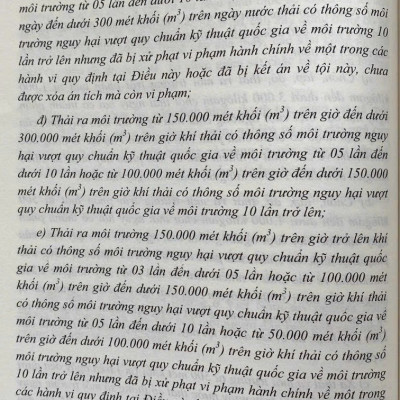 Bình luận Bộ luật hình sự năm 2015- Phần thứ hai Các tội phạm (Chương XIX- Các tội phạm về môi trường)