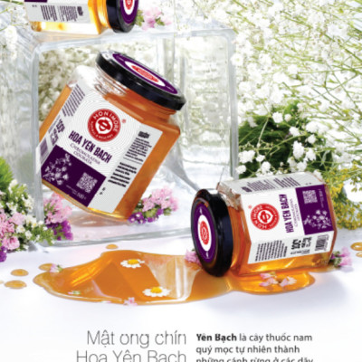 Mật ong chín HONIMORE Hoa Yên Bạch 500g _ Mật ong chín Tây Bắc (Mua 2 tặng 1 cùng loại) 