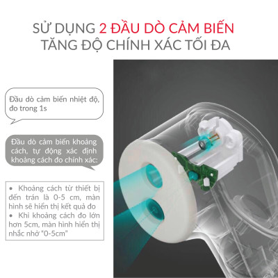 Nhiệt kế điện tử hồng ngoại không tiếp xúc Yuwell YT-1 - [Nhập khẩu chính hãng - Bảo hành 24 tháng]