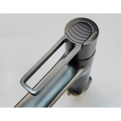 Vòi Lavabo nóng lạnh Đồng mạ tĩnh nhiệt màu xám Eurolife EL-GRAY 02