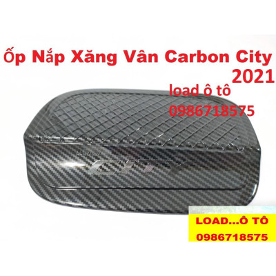 Ốp Nắp Xăng Vân Carbon Honda City 2021-2022 Cao Cấp