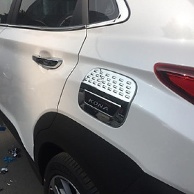 Ốp nắp bình xăng Hyundai Kona mạ Crom