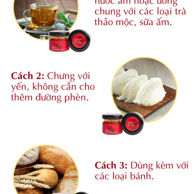 Saffron ngâm mật ong Kingdom Herb chính hãng thượng hạng nguyên chất 100% hộp 40g (Tặng bình nước thủy tinh)