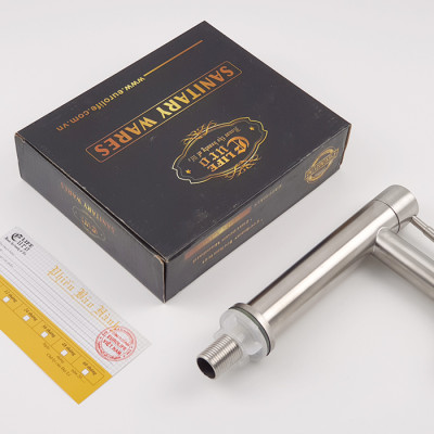 Vòi lavabo lạnh Inox SUS 304 Eurolife EL-LL123